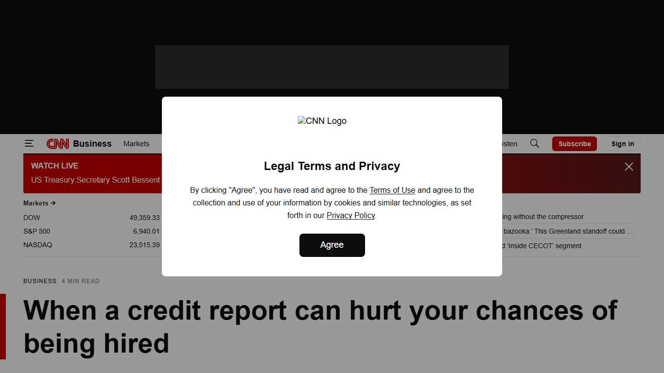 Background checks: When a credit report can hurt your chances of being hired | CNN Business